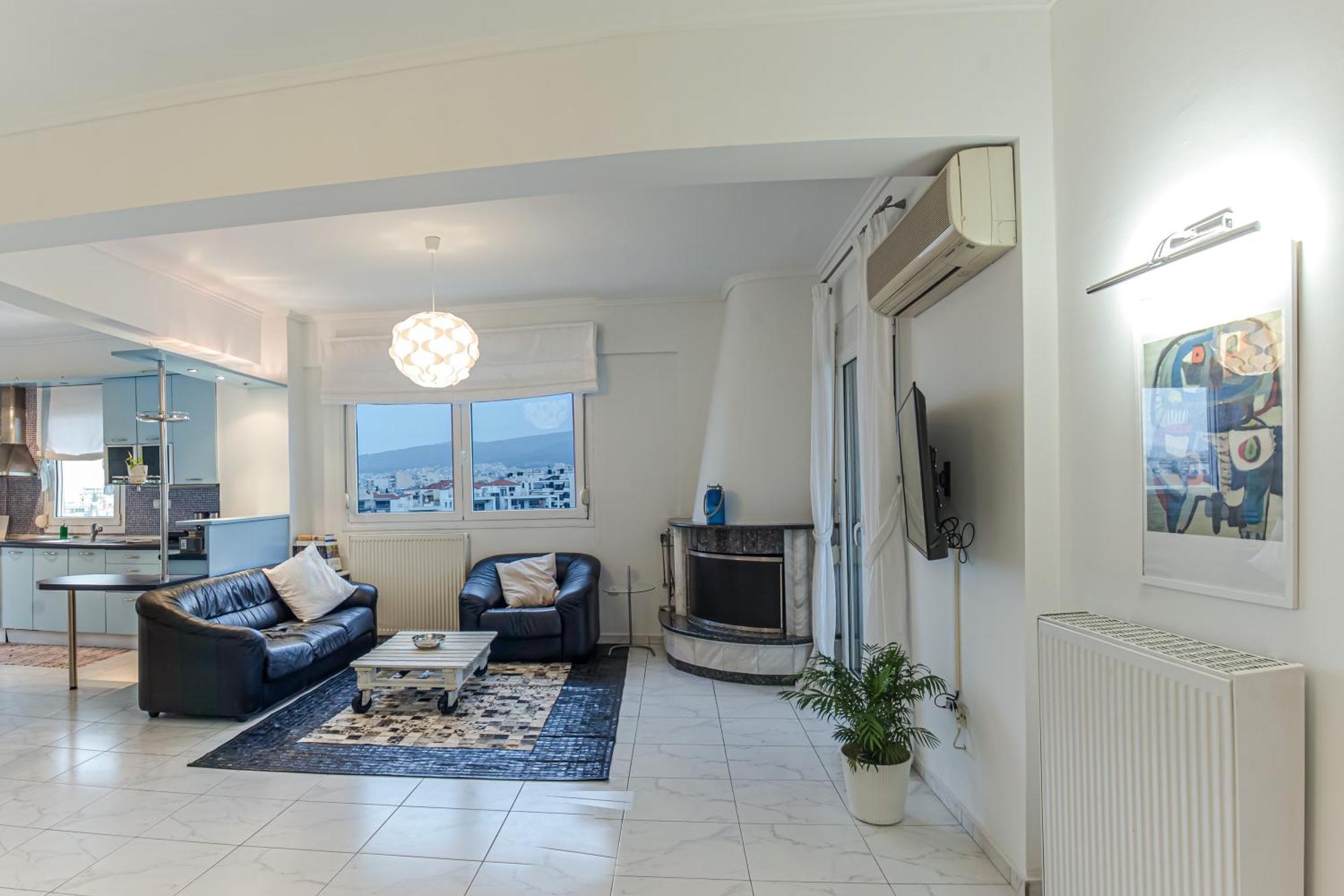 Celestial Garden-Thessaloniki'S Modern, Eclectic Penthouse With An Amazing View And Veranda Bagian luar foto